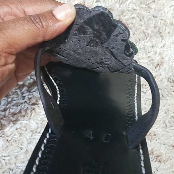 African Maasai beaded handmade sandals - Picture 3 of 4